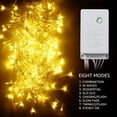 thumbnail image 6 of ZOELNIC 9.8ft x 9.8ft Curtain String Fairy Lights, 300LEDs Lights for Garden Wedding Party Home Decor, Warm White, 6 of 8