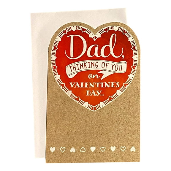 Valentine's Day Greeting Card for Father - Dad Thinking of You on Valentine's Day; Heart