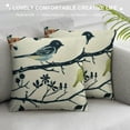 thumbnail image 3 of Chilfamy Decorative Throw Pillow Covers, Modern Double-Side Design Cushion Cases, Blue Birds Pattern Toss Pillow Covers for Bedroom Living Room Couch Sofa Holiday Decor White, 3 of 5