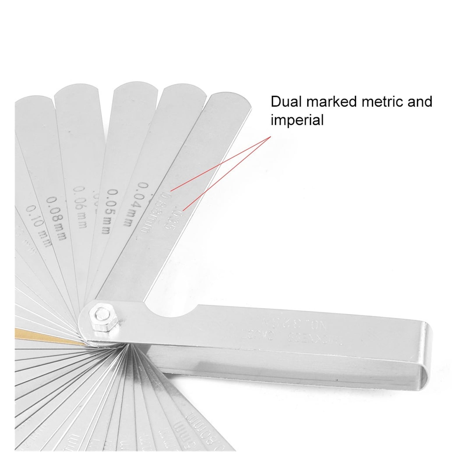 89A32 Inch Feeler Gauge Set Of Probes Gap Gauge Probe Thickness Gauge Filler Gauge Valve Clearance Adjustment Tools ,Easy to Use