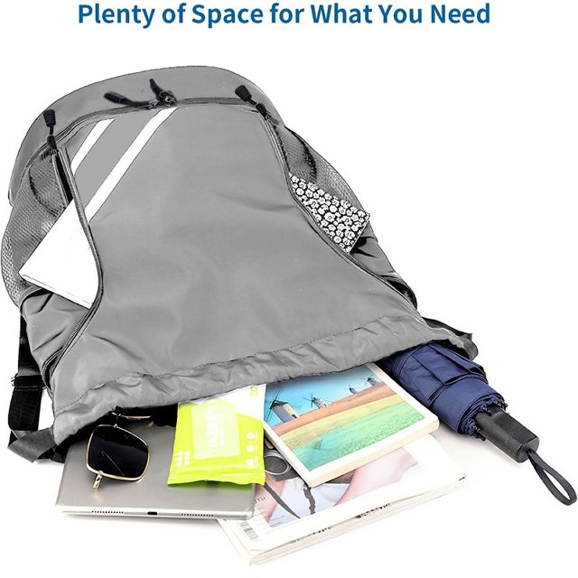 (Consulte El Producto Con El Desarrollador Comprarlo) 2 Tiras Mochila El Embalaje Requiere Doblarse Por La Mitad Dos Veces Tamaño: 23*23*5 Cm (Gris)