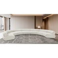 thumbnail image 2 of Meridian Furniture Bale 202" Cream Chenille Fabric 7 pc. Modular Sectional, 2 of 12