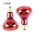 thumbnail image 4 of Paquete de 2 bombillas de calor infrarrojas de 100 W, bombillas de calor de luz roja Afortunado Sencillez, 4 of 5