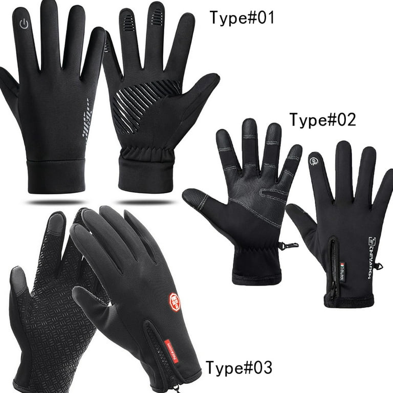 Aptoco Men Women Winter Warm Gloves, Windproof Waterproof Anti