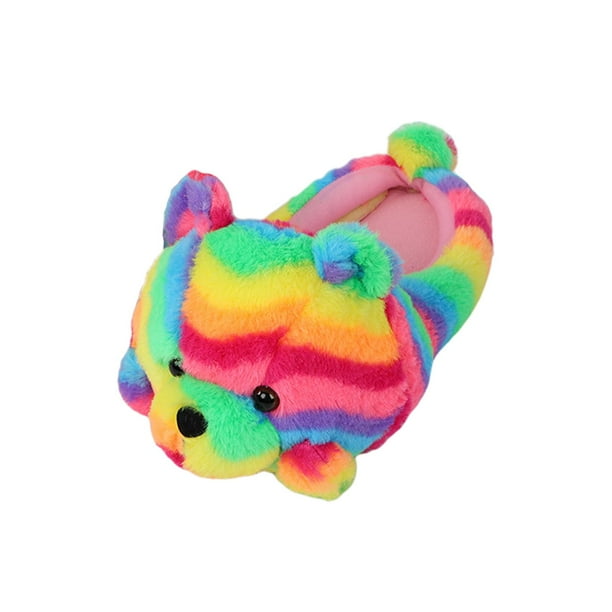 Pantuflas de Oso de Peluche Lindo de Dibujos Animados, Pantuflas de Casa Cálidas de Invierno, Pantuflas Antideslizantes de Suela Gruesa Novedosas Sunnimix Zapatillas de casa