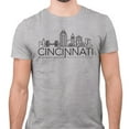 thumbnail image 2 of Skyline Cincinnati Ohio Shirt Unisex Small Grey, 2 of 5