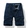 thumbnail image 2 of Ramiter Shorts Men Men's and Big Men's Stretch Cargo Shorts Dark Blue,2XL, 2 of 3