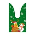 thumbnail image 2 of 50 PCS Christmas Candy Bag Christmas Treat Drawstring Bag Christmas Bunny Ear Candy Bag Rabbit Ear Simple Knotting Bag Pocket Goodie Bag, 2 of 7