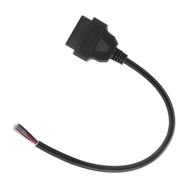 Adaptador de enchufe OBD, cable de diagnóstico de escáner de coche con enchufe hembra OBD2 OB de 16 pines, 0,3 m/1 pie, creado magistralmente