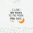 thumbnail image 4 of Inktastic I Love My Nana to the Moon and Back Girls Baby Dress, 4 of 5