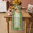 thumbnail image 2 of Happy Easter Table Runner 70 Inches Long Farmhouse Dress Scarves, Spring Bunny Ears Eggs Buffalo Checkered Dining Tablerunner for Coffee Table/Kitchen Island/Party Décor, 13" x 70", 2 of 8
