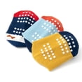 thumbnail image 4 of Fraobbg 12 Pack Baby Boys Non Slip Skid Crew Socks Toddlers Infant Cotton Grips Ankle Socks, 4 of 9