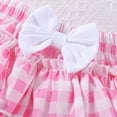 thumbnail image 6 of Baby Girl Easter Outfit Toddler Girl Summer Clothes Short Sleeve Bunny Romper and Ruffle Skirt Dress, 6 of 6