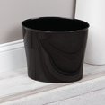 thumbnail image 2 of InterDesign 94037 Nuvo Oval Wastebasket Trash Can, Black, 2 of 3