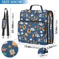 thumbnail image 2 of FORMRS Zipper Binder with Shoulder Strap 2-inch Ring 500 Sheet Capacity File Bag, Cartoon Mail Truck Pattern, 2 of 5