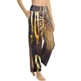 thumbnail image 6 of Salouo Happy New Year Print Women's Pajama Pants Casual Loose Sweatpants PJs Flowy Pants Drawstring Palazzo for Women Wide Leg Pants Lounge Pajama -Medium, 6 of 8