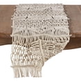 thumbnail image 3 of Saro Lifestyle Macramé Design Cotton Table Runner, 3 of 3