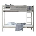thumbnail image 2 of Castle Place Modern Twin over Twin Wooden Bunk Bed, White, 2 of 8