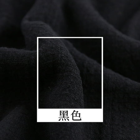 Xiao Hua Black Cotton Hemp Sewing Clothing Fabric -1 piece 39.37 × 51.18 inches DIY home decoration materials such as tablecloths dresses shirts napkins etc Xiao Hua Black Cotton Hemp Sewing Clothing Fabric -1 piece 39.37 × 51.18 inches DIY home decoration materials such as tablecloths dresses shirts napkins etc