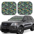 thumbnail image 2 of Picia Dinosaur Plays Soccer 2 Piece Car Windshield Sun Shade Foldable | Foldable Sun Shield for Front Window Blocks UV Rays and Keeps Your Vehicle Cool-Small, 2 of 7