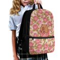thumbnail image 3 of Uourmeti Capybara Rose Design Adjustable Padded Straps Backpack, 17 Inch Large Capacity Student Bookbag Personalized School Backpack for Students, 3 of 6