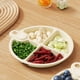 thumbnail image 5 of Bandeja de almacenamiento de jengibre y ajo para cocina. Bandeja de preparación de cuatro compartimentos para ingredientes de olla caliente, frutas y bocadillos. Organizador multifuncional de, 5 of 7