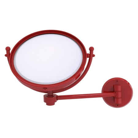 8-in Wall Mounted Make-Up Mirror 3X Magnification in Antique Copper