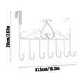 thumbnail image 3 of Over the Door Hooks Heavy Duty Hooks for Hanging No Punch Back Door Coat Hooks Thick Mounted Shelves Towel Racks for Living Room Bathroom,Bedroom,Kitchen Hanging Clothes,Towels,Hats,Coats,Bags, 3 of 6