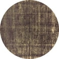 thumbnail image 1 of Ahgly Company Indoor Round Oriental Brown Industrial Area Rugs, 6' Round, 1 of 4