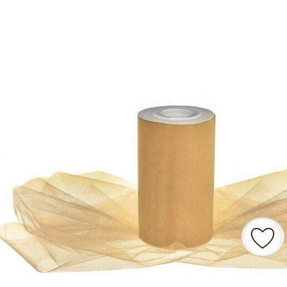 Gold Tulle Spool 65yards X 6”