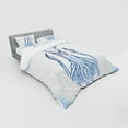 thumbnail image 3 of Ambesonne Ocean Bedding Set 3 Pcs, Nautical Marine Design, Twin XL, Blue, 3 of 3