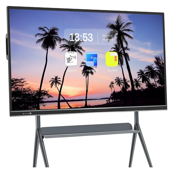 OmninexHub Meeting Smart Board, 75''Touch Screen All-In-One Computer 1080p monitor, Wireless Projection for classroom, Office and Business Smart Board