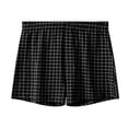 thumbnail image 7 of VBTAPA Men's Plaid Pajama Shorts Baggy Casual Boxers Shorts Daily Pj Sleep Bottoms Comfy Homewear Boxers Black XL, 7 of 7