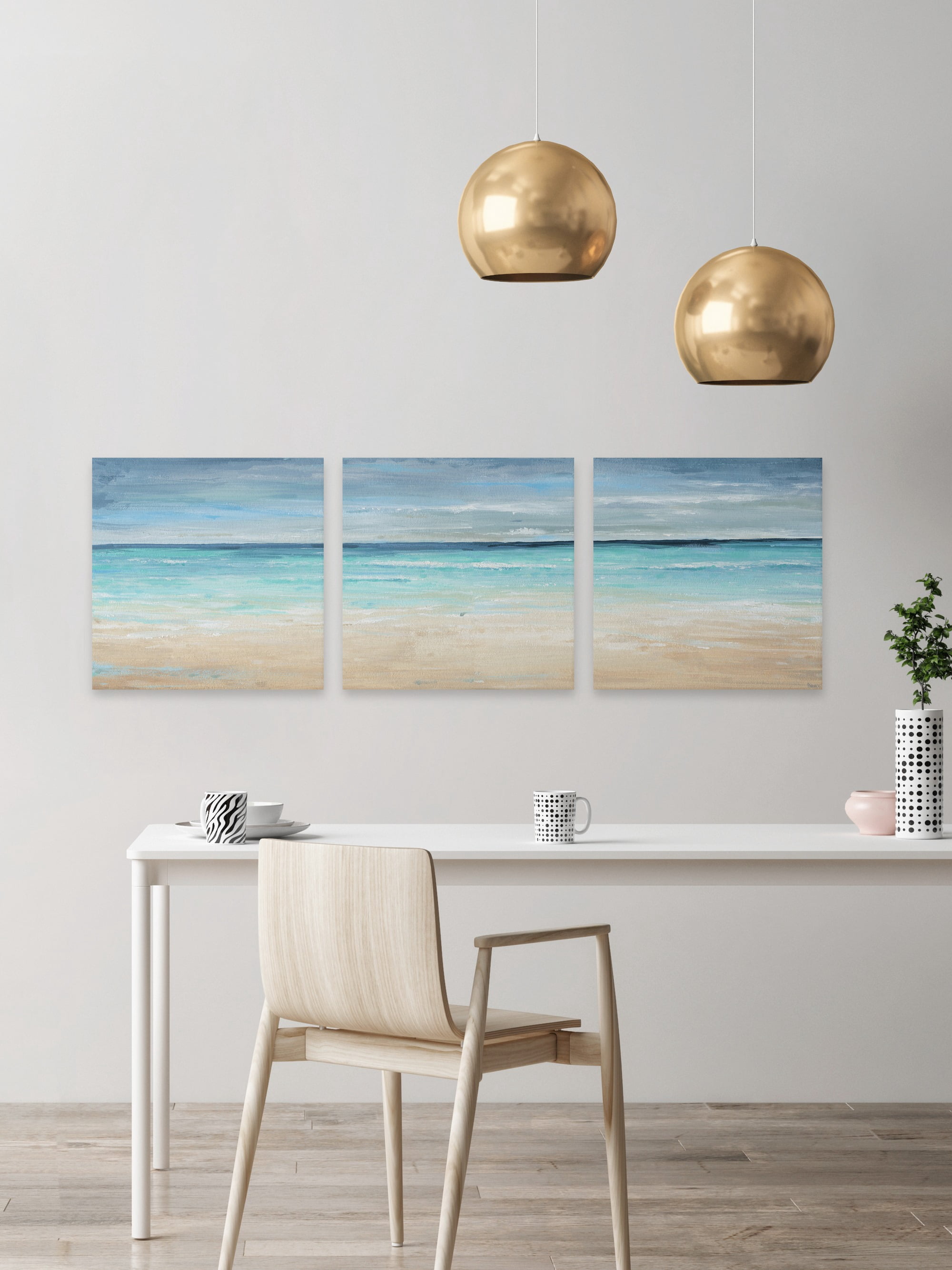 Parvez Taj Vast Blue Sea Triptych