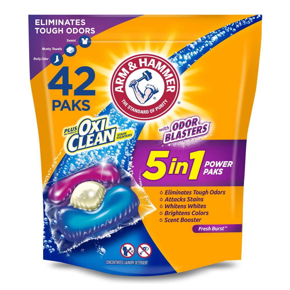 Arm & Hammer Plus OxiClean With Odor Blasters LAUNDRY DETERGENT 5IN1