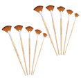thumbnail image 4 of Shisuyan 10Pcs Flat Designed Painting Brushes Multi-function Watercolor Brushes Artist Fan Brushes, 4 of 9