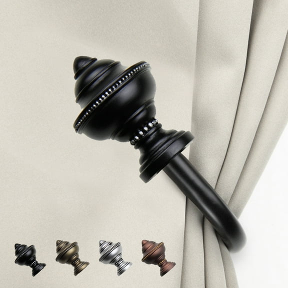 Clyde Curtain Rod Holdback - Black,(5708-032)