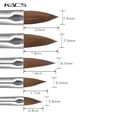 thumbnail image 2 of Kads Kolinsky Sable Acrílico Cepillo 5 Unids/Set Tamaño 2 #/4 #/6 #/8 #/10 # Cepillo Acrílico Negro Kolinsky Sable Acrílico Cepillos Para Uñas, 2 of 5