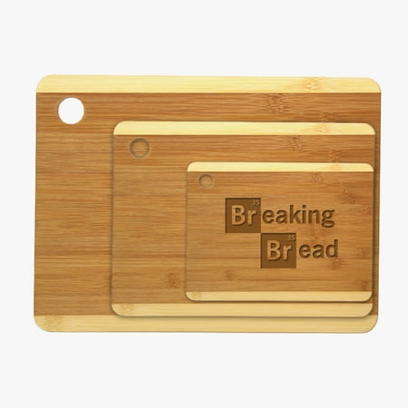Monogram Online Professional 3 piece Breaking Bread Wood Cutting (Best Wood For Board Breaking)