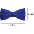 thumbnail image 3 of TieMart Adult Clip-On Bow Tie, Sapphire Blue, 3 of 6