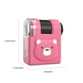 thumbnail image 2 of Hot Pink Kids Mini Microscope Toy With 80X Magnification, Portable Science Experiment Kit For Camping Research, Educational Fun, 2 of 6
