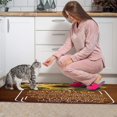 thumbnail image 4 of Kitchen Rugs and Mats Non Skid Washable Sunflower Wood Colored Flowers Kitchen Mat and Rug Set,Floor Cushion Waterproof Rug,Rubber Backed Area Rugs for Kitchen Laundry, 4 of 7