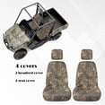 thumbnail image 4 of KUIFORTI Cute Camouflage UTV Seat Covers Seats Cover with Headrest Covers Comfortable Elastic Fabrics Outdoor Seat Cover Set Compatible with Rhino 700 660 450 2004-2021, 4 of 6