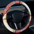 thumbnail image 2 of Pixel Dog 14.5 Inch Printing PVC Leather Car Wheel Covers Steering Wheel Covers Auto Accessories, 2 of 6