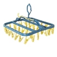 thumbnail image 1 of Shisuyan Multifunctional Hanging Clips Socks Clips Anti-Slip Clothes Hanger Foldable Clips Size L Blue, 1 of 9