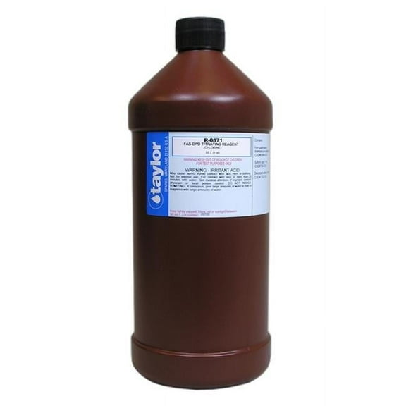 Taylor Technologies Taylor Reagent Replacement Refills, FAS-DPD Titrating Reagent / 1 qt. / R-0871-F