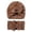 Coffee, variant on AJGRHE Cozy Winter Kids Hat And Bow Headband For And Toddlers Soft Warm Lined Cap With Cute Bow Design 2 Piece For Autumn And Winter Light Pink 0-36 Months
