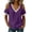 Purple, variant on Cilsoka Lace Crochet Cold Shoulder Tops for Women Trendy Summer Short Sleeve Tunic Shirts Casual Loose Blouses