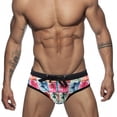 thumbnail image 2 of Leey-World Men's Quick Dry Swim Briefs Bikini Swimsuit Board Shorts with Adjustable Drawstring Speedo Mens Swim Brief(Pink,M), 2 of 9