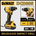 thumbnail image 2 of 2025 DeWalt Lithium Battery Brushless Impact Screwdriver Compact 20V Rechargeable Large Torque Electric Screwdriver Dcf805, 2 of 9